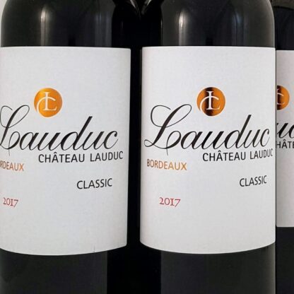 Halve flesjes Bordeaux rood 2017 Chateau Lauduc Classic