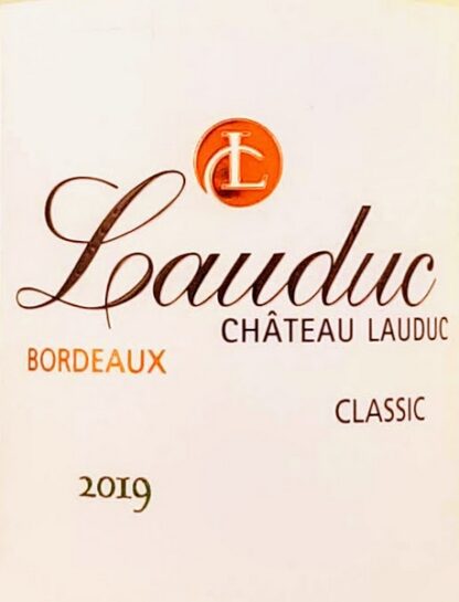 Bordeaux Blanc 2019 Sec Chateau Lauduc Classic
