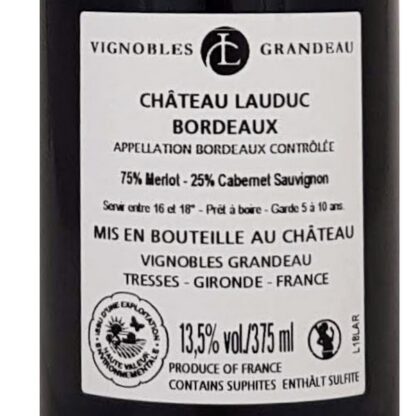 halve flesjes rode Bordeaux Lauduc Classic