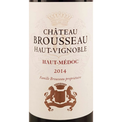 Halve flesjes Haut-Médoc 2014 Chateau Brousseau
