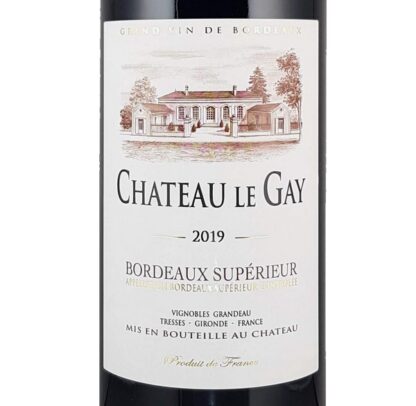 Chateau Le Gay Bordeaux Supérieur 2019 etiket voor
