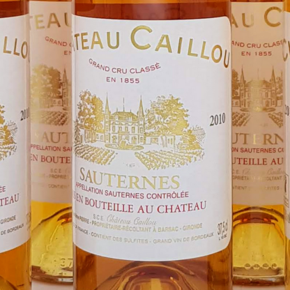 Halve flesjes Grand Cru classé Sauternes 2010 chateau Caillou