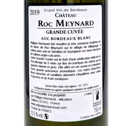 Chateau Roc Meynard Grande Cuvée 2019 Blanc