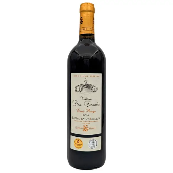 Château des Landes Cuvée Prestige Lussac Saint-Émilion 2016